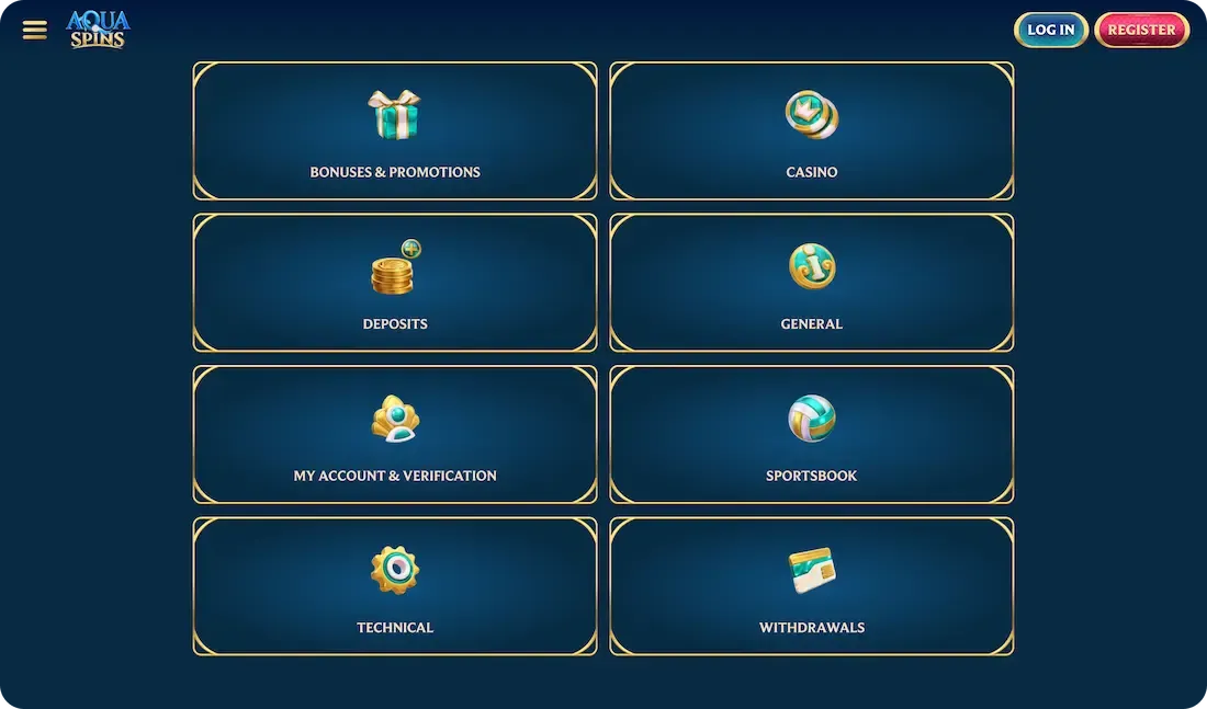 aquaspins casino faq