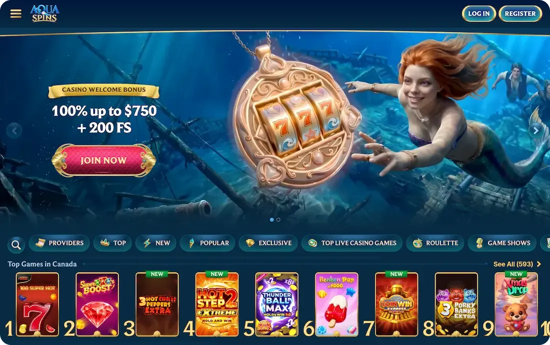 aquaspins casino site